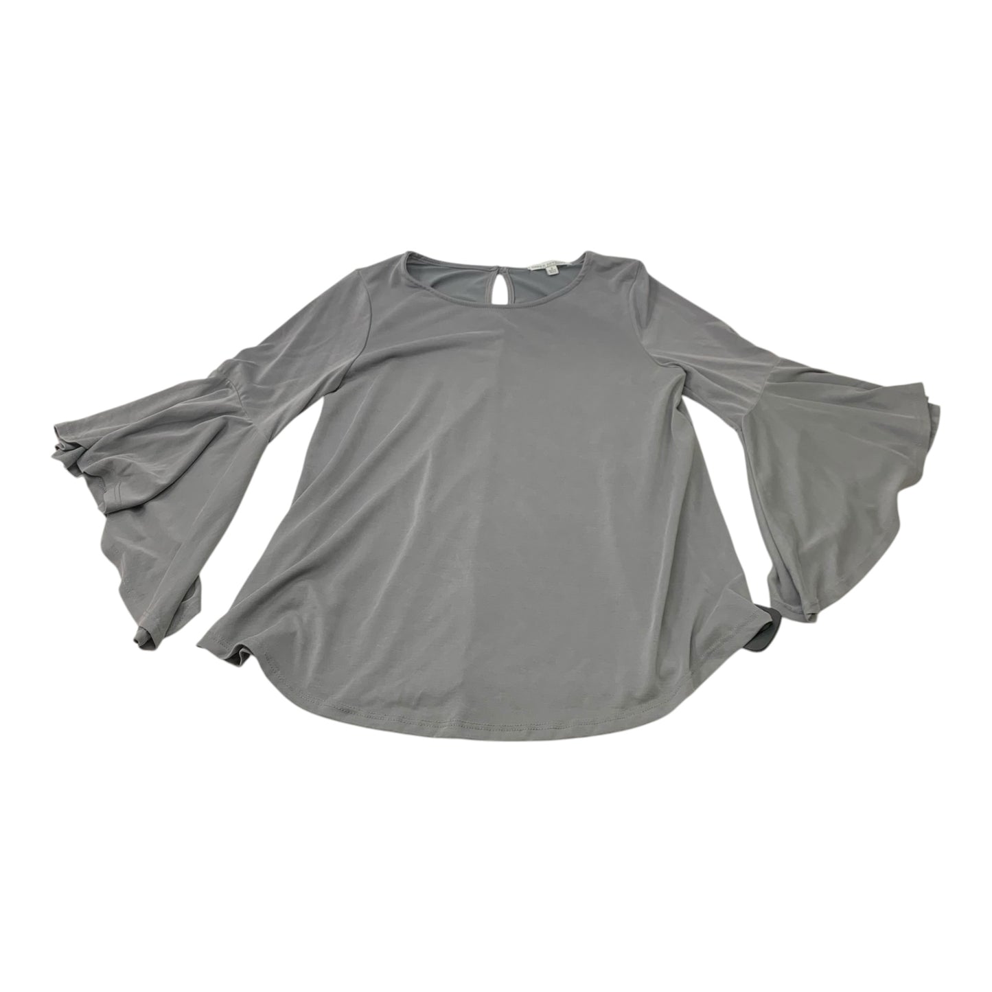 Top Long Sleeve By Green Envelope In Grey, Size: S