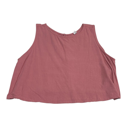 Top Sleeveless By Clothes Mentor In Pink, Size: Xl