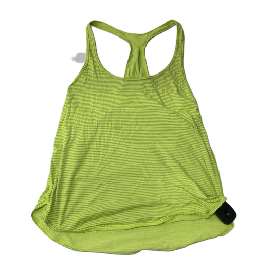 Green  Athletic Tank Top By Lululemon  Size: M