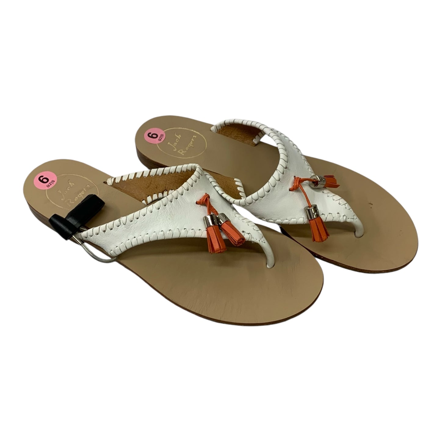 Sandals Flip Flops By Jack Rogers In White, Size: 9