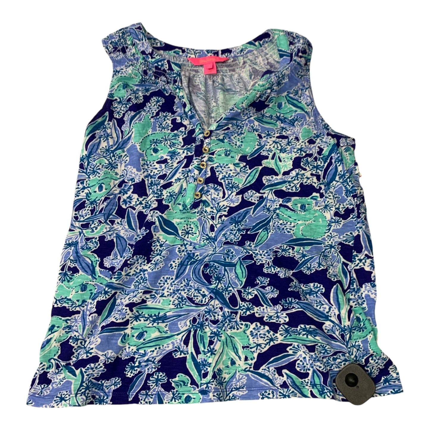 Top Sleeveless Designer By Lilly Pulitzer In Blue, Size: S