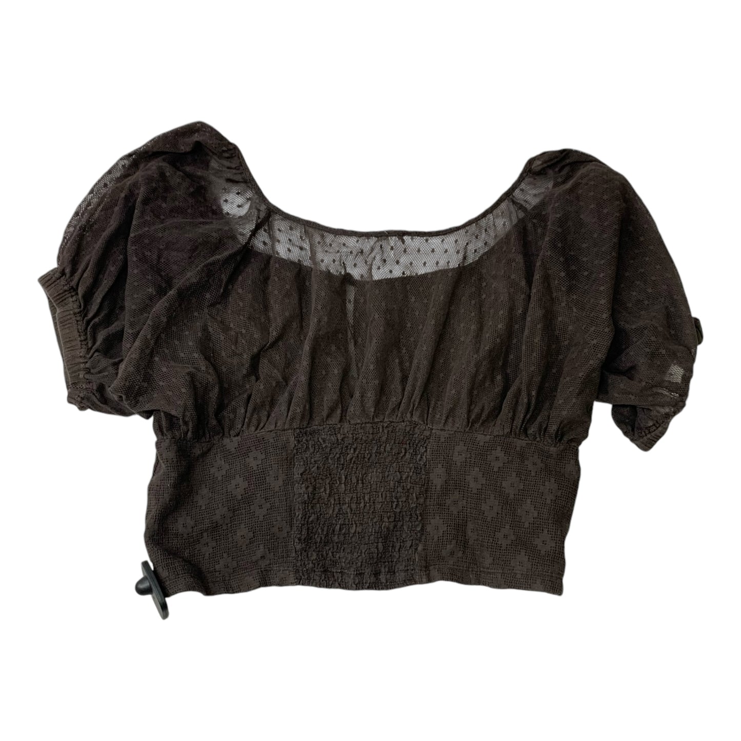 Top Short Sleeve By Free People In Brown, Size: M