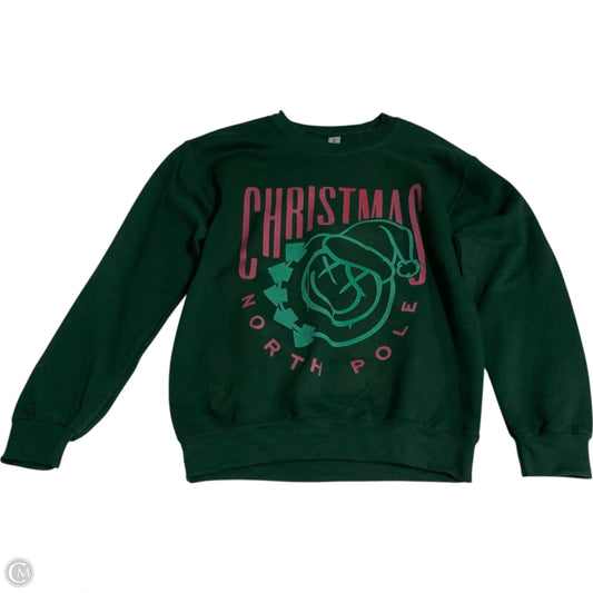 Sweatshirt Crewneck By just hoods In Green, Size: L