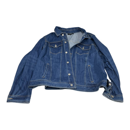 Jacket Denim By Talbots In Blue Denim, Size: 3x