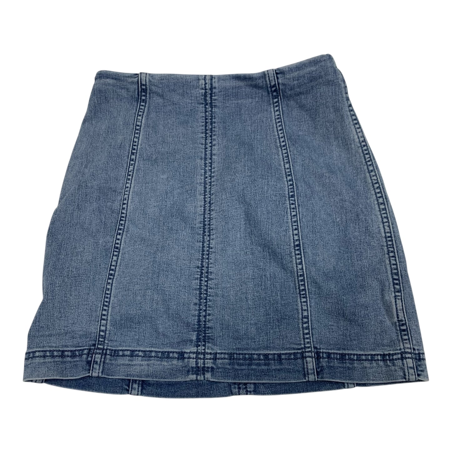 Skirt Mini & Short By Free People In Blue Denim, Size: 4