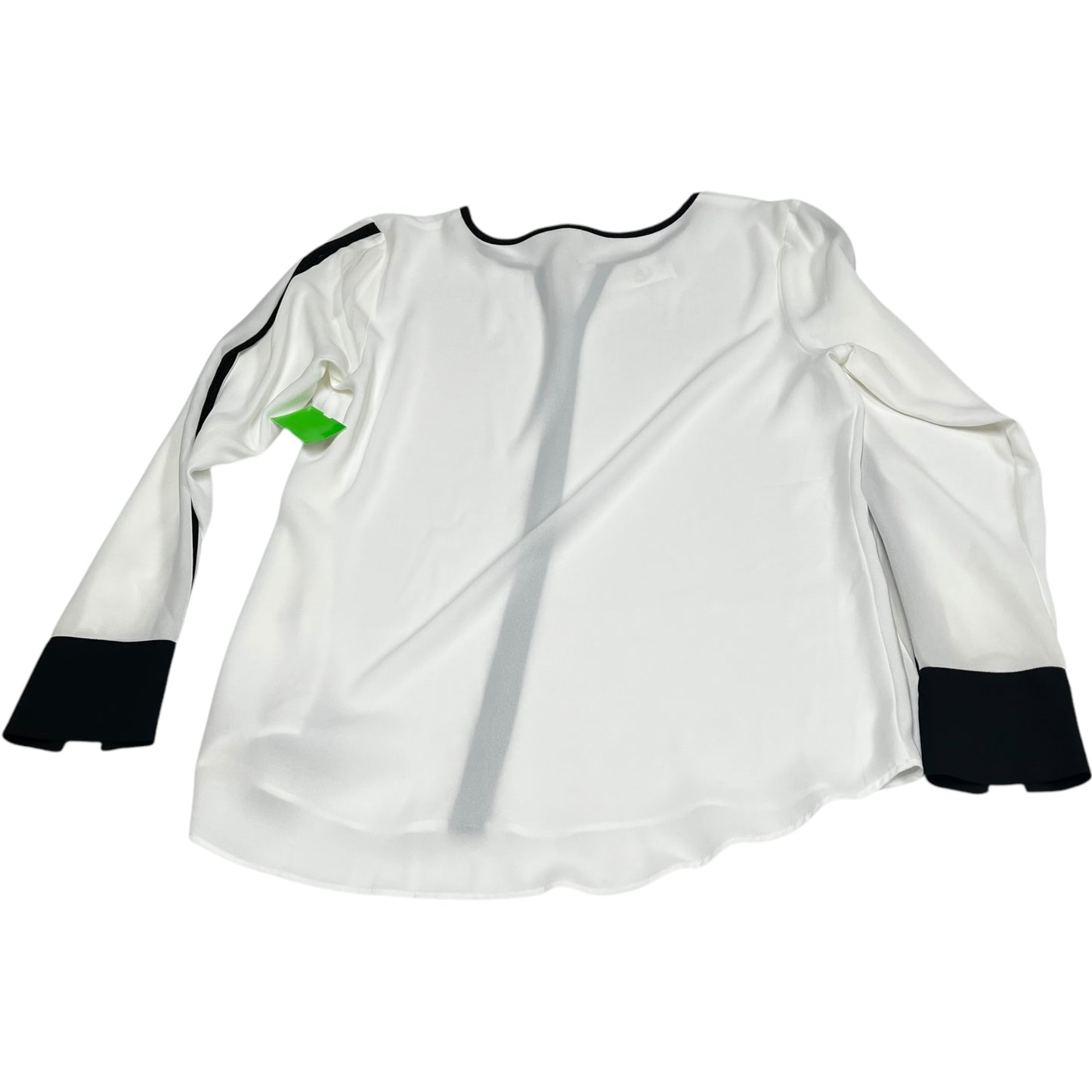 Blouse Long Sleeve By Cato In White, Size: Xs