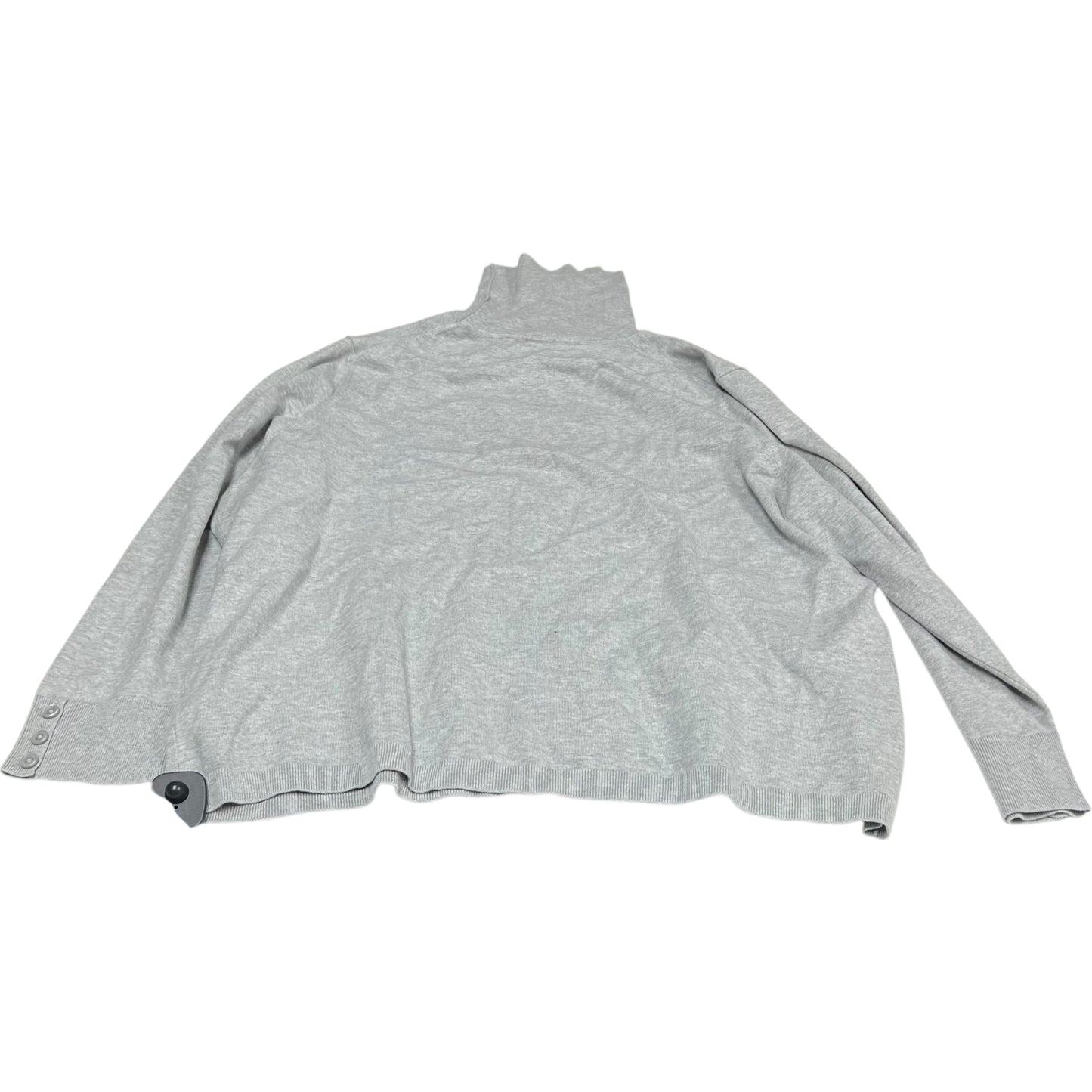 Top Long Sleeve By Talbots In Grey, Size: 3x