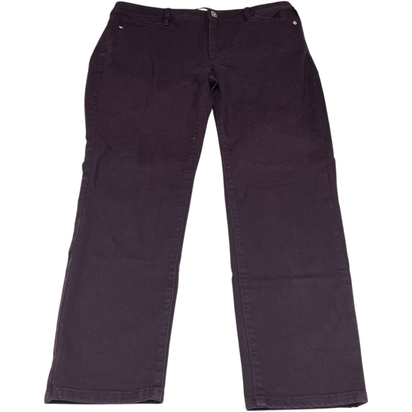 Jeans Skinny By J. Jill In Purple Denim, Size: 12p