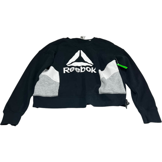 Sweatshirt Crewneck By Reebok In Black, Size: M