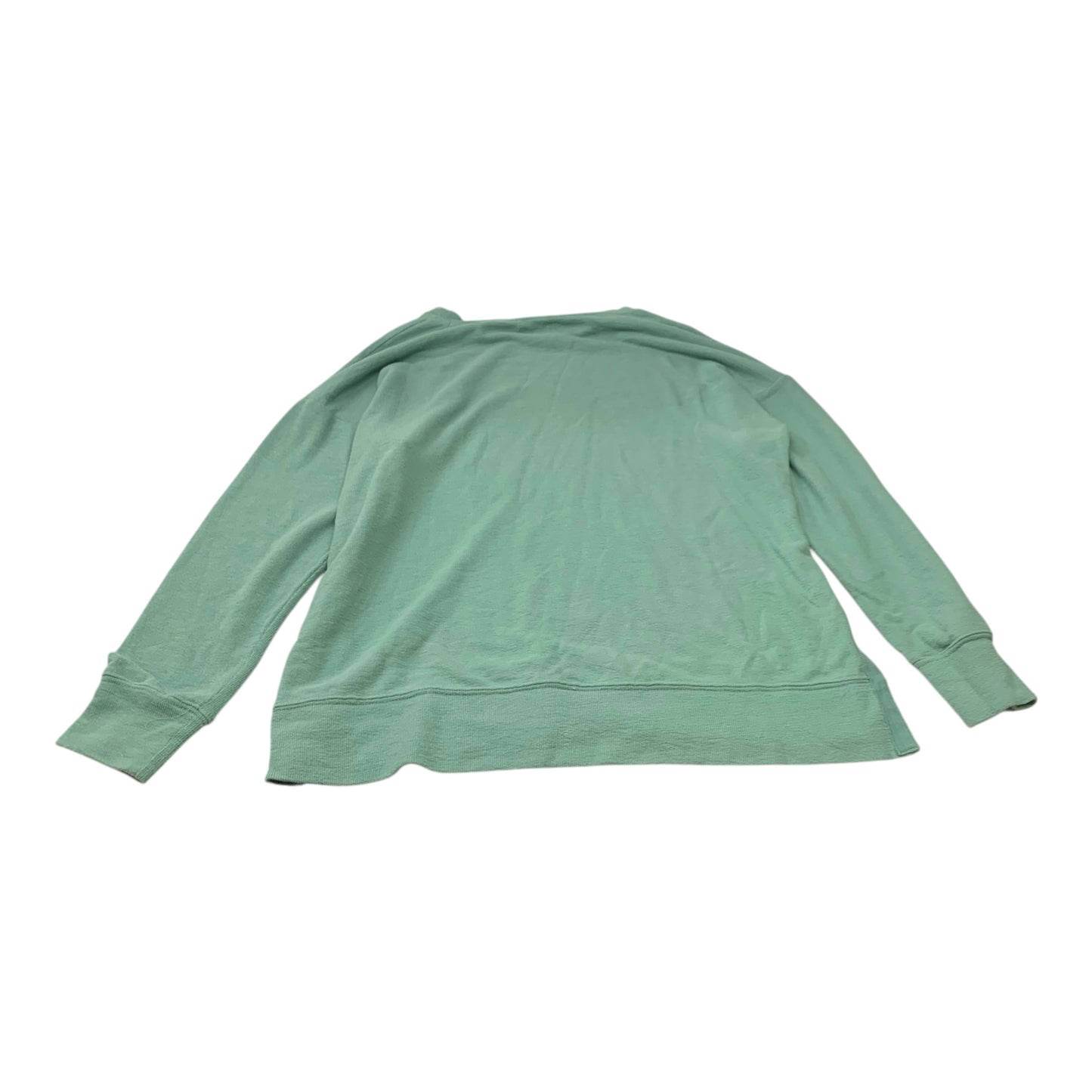 Top Long Sleeve By Versona In Green, Size: L