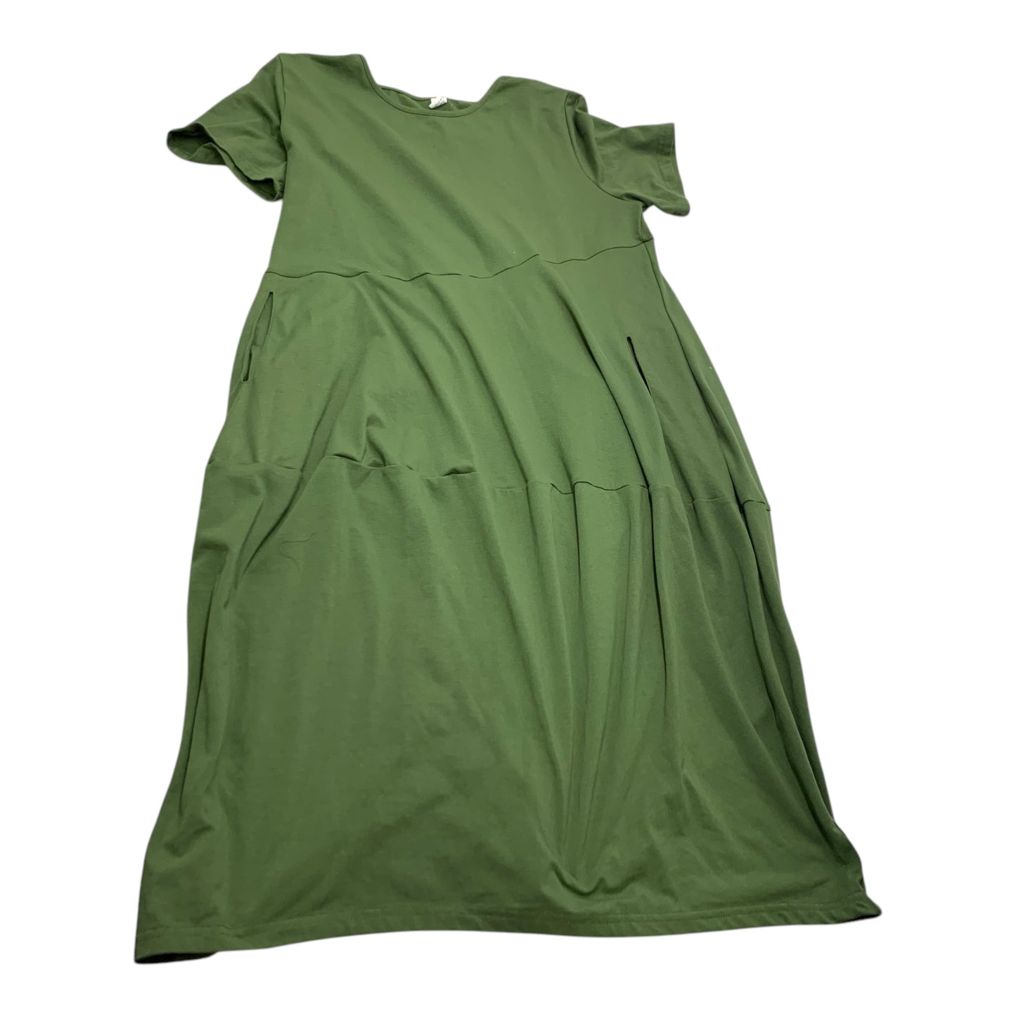 Dress Casual Midi By Anra Bees In Green, Size: L