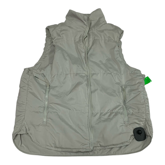 Vest Puffer & Quilted By Yogalicious In Grey, Size: L