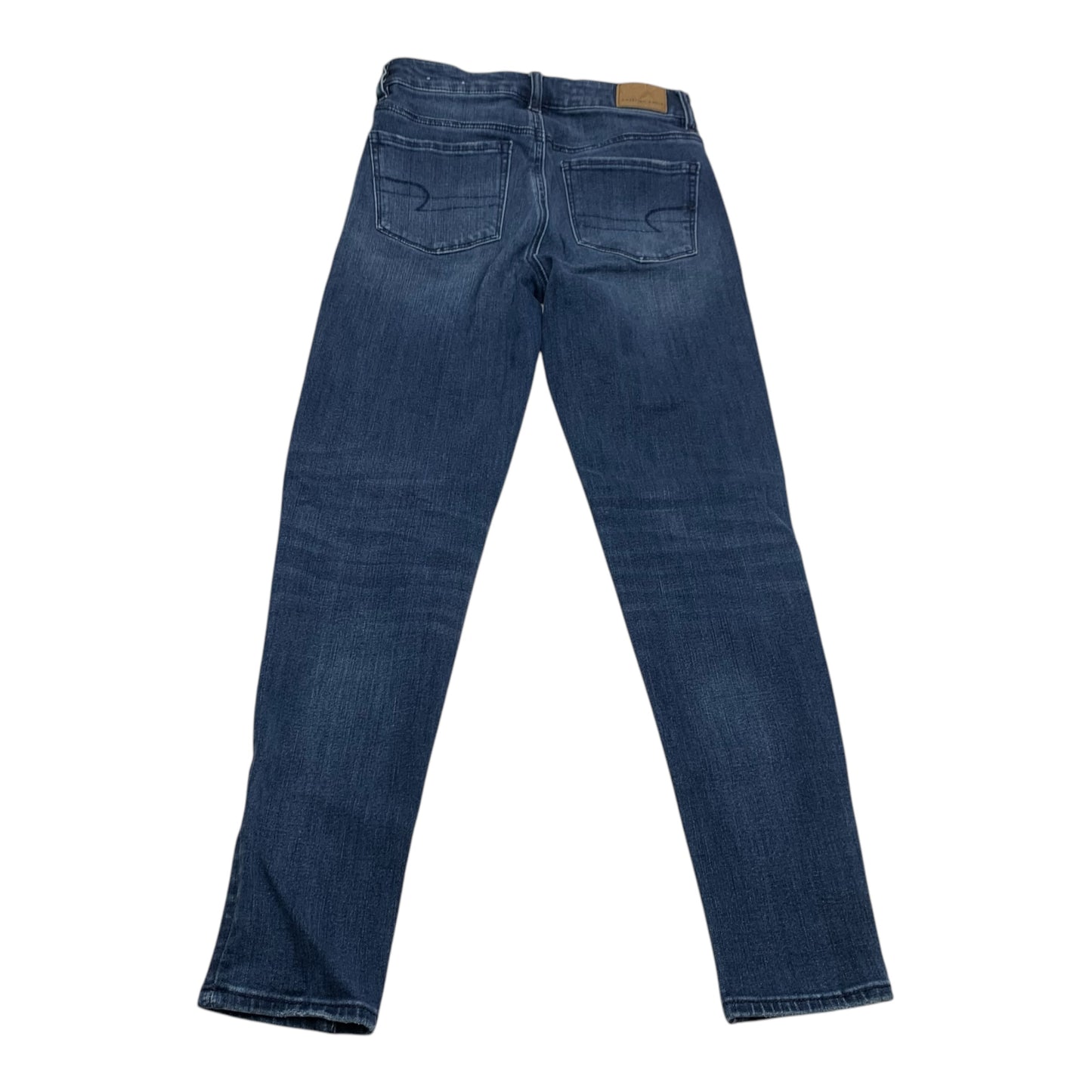 Jeans Skinny By American Eagle In Blue Denim, Size: 0