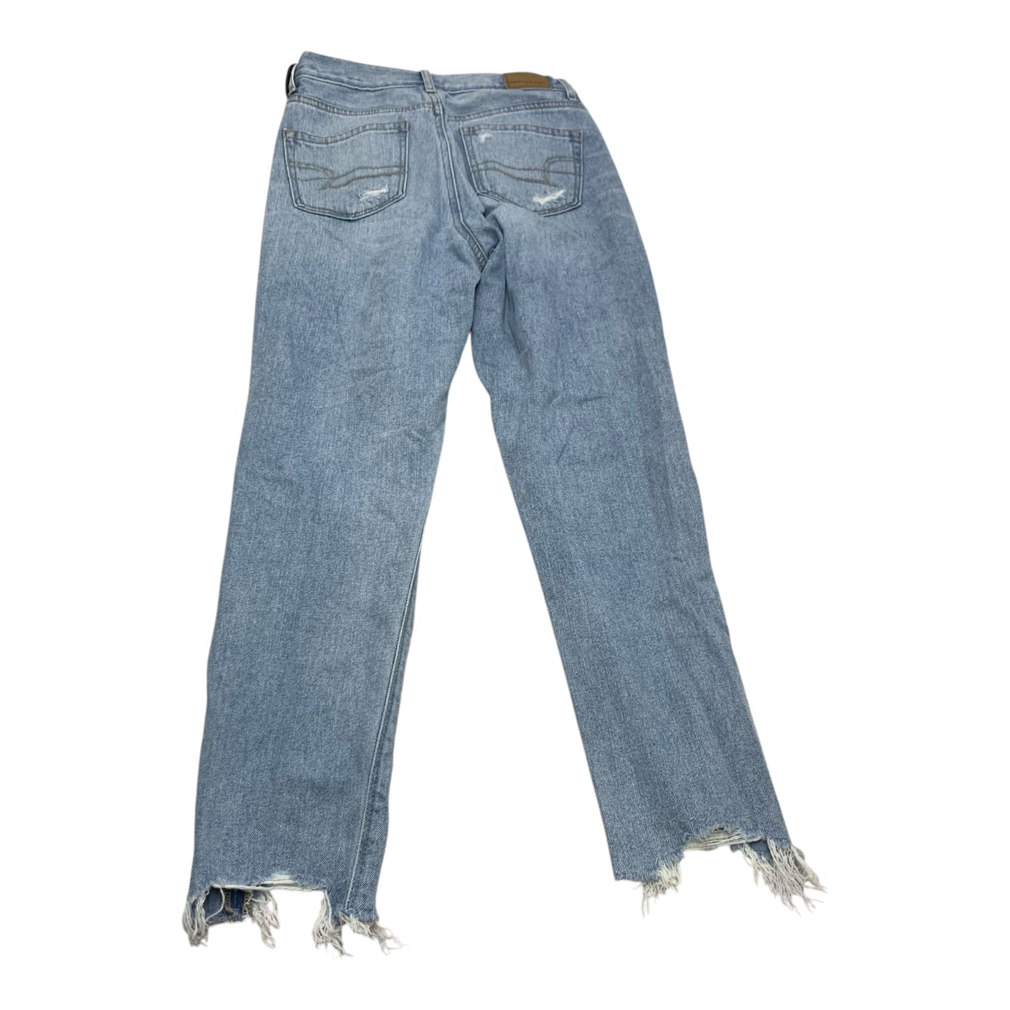 Jeans Skinny By American Eagle In Blue Denim, Size: 0p