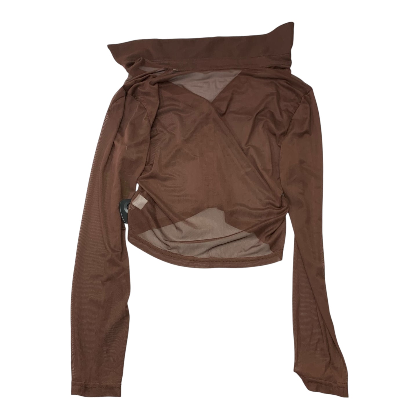 Top Long Sleeve By Clothes Mentor In Brown, Size: S