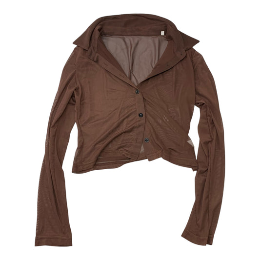 Top Long Sleeve By Clothes Mentor In Brown, Size: S