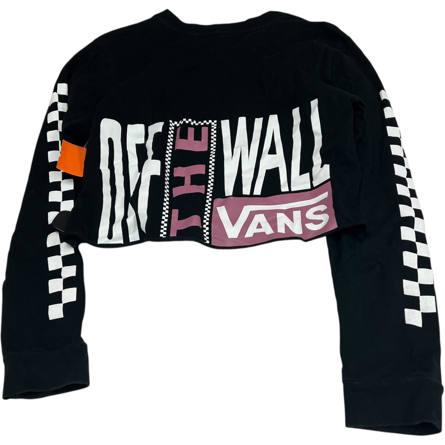 Top Long Sleeve By Vans In Black, Size: S