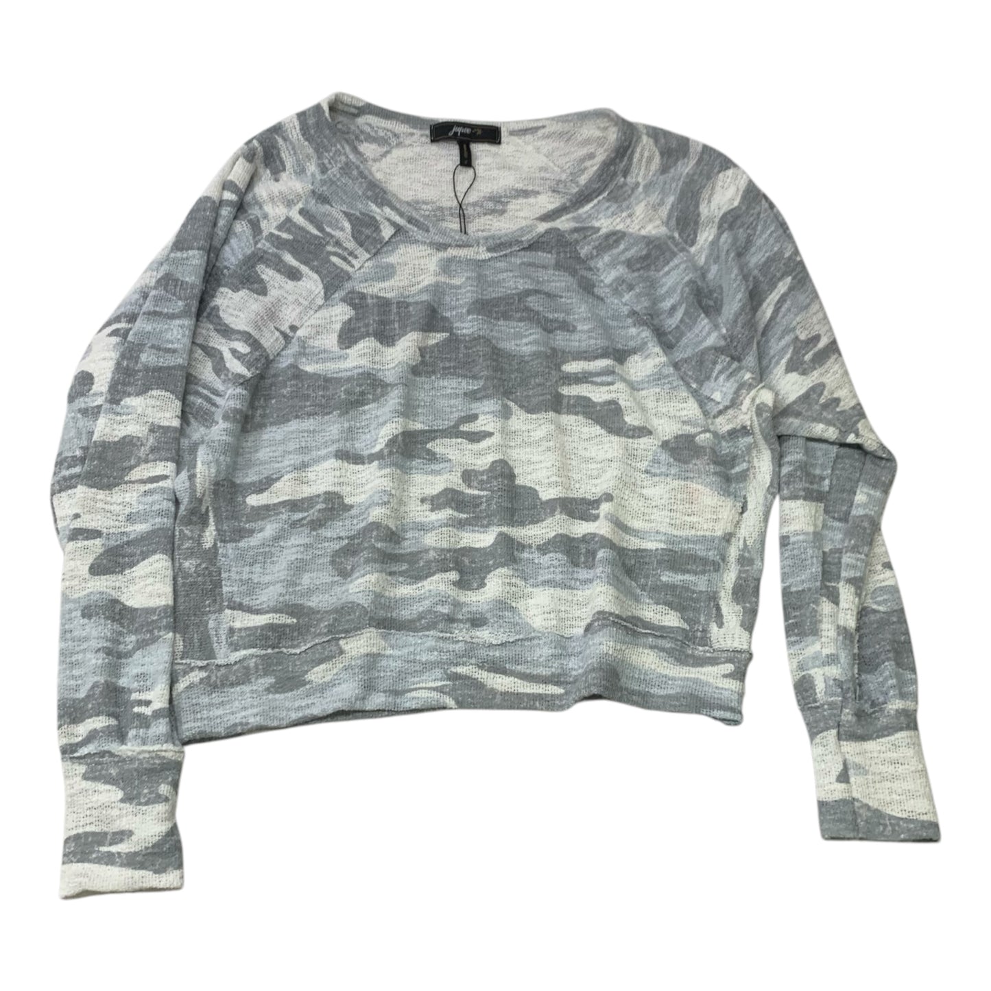 Top Long Sleeve By Jupee In Camouflage Print, Size: S