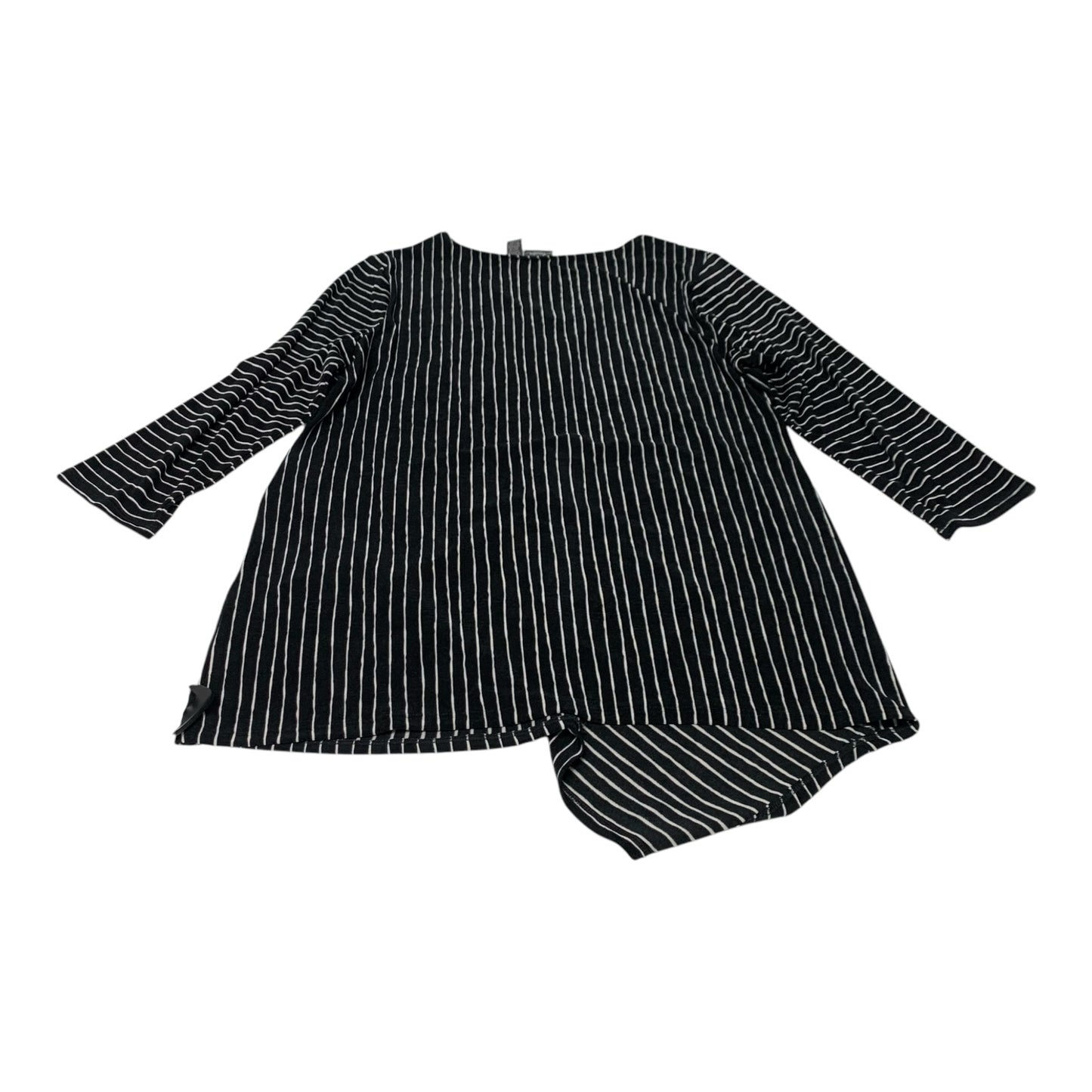 Top Long Sleeve By Chicos In Black, Size: L