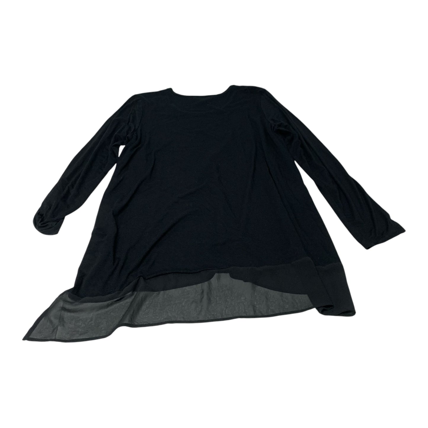 Top Long Sleeve By Karen Kane In Black, Size: Xl