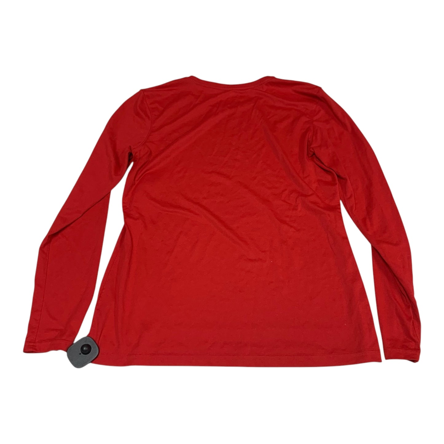 Athletic Top Long Sleeve Crewneck By Nike Apparel In Red, Size: M