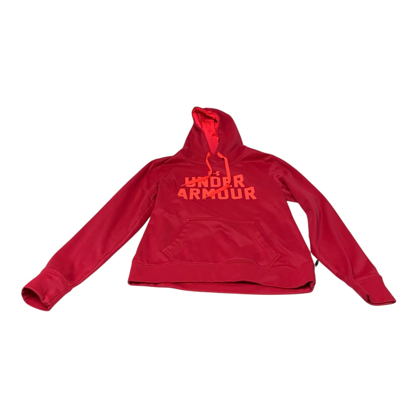 Athletic Sweatshirt Hoodie By Under Armour In Red, Size: S