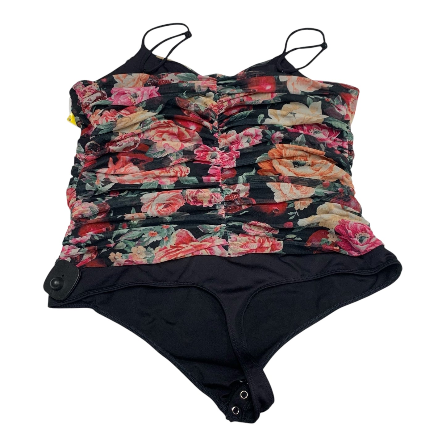 Bodysuit By Express In Floral Print, Size: Xl