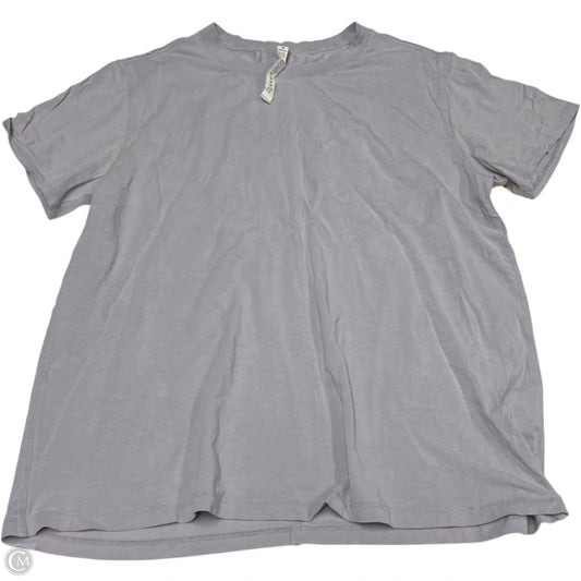 Athletic Top Short Sleeve By Lululemon In Purple, Size: S