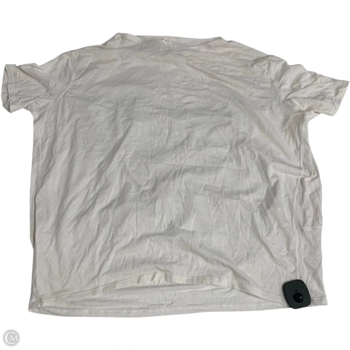 Athletic Top Short Sleeve By Lululemon In White, Size: S