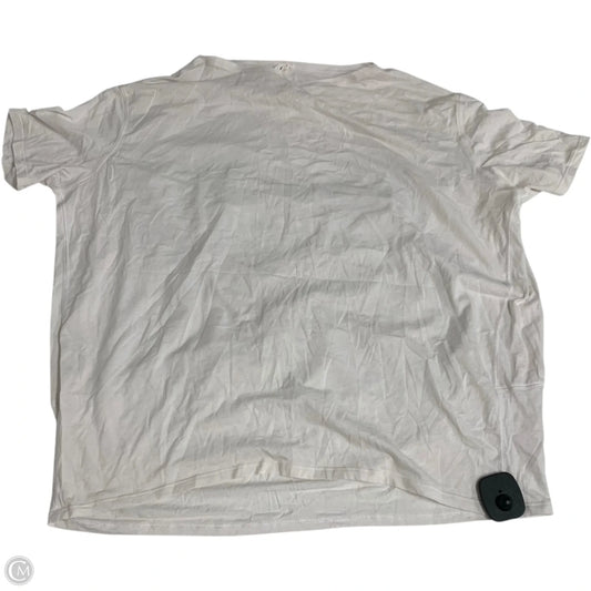 Athletic Top Short Sleeve By Lululemon In White, Size: S