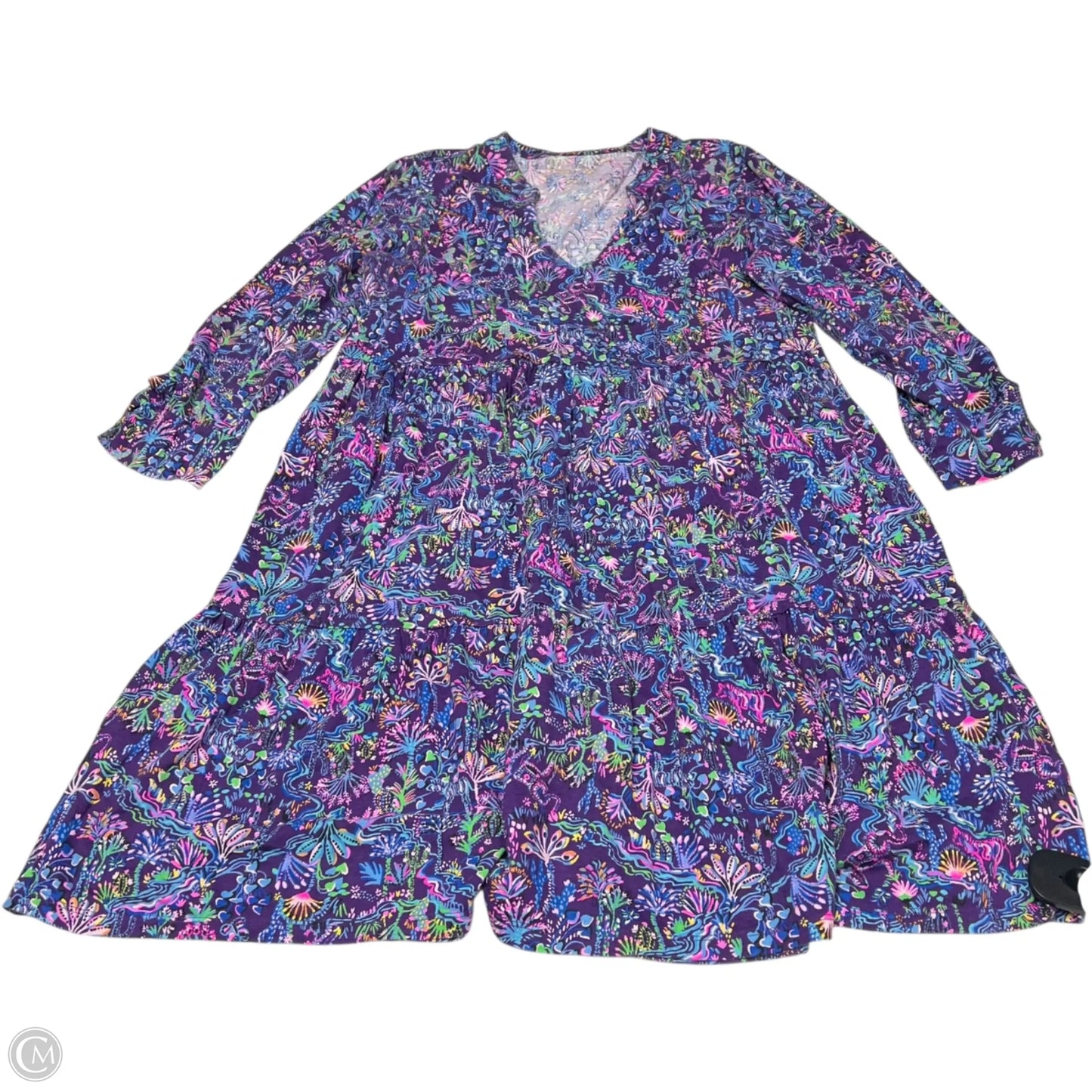 Dress Designer By Lilly Pulitzer In Blue & Pink, Size: M