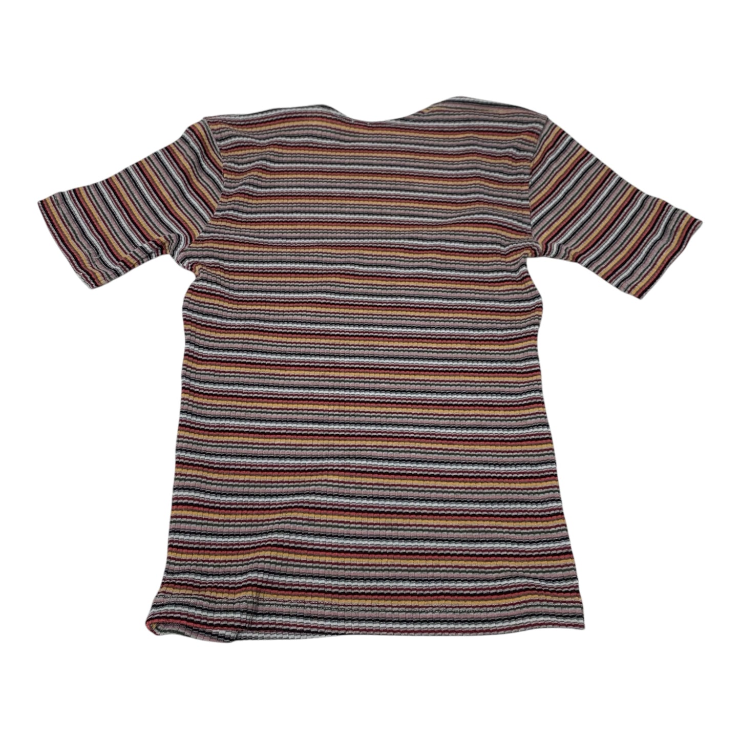 Top Short Sleeve By Free People In Striped Pattern, Size: M