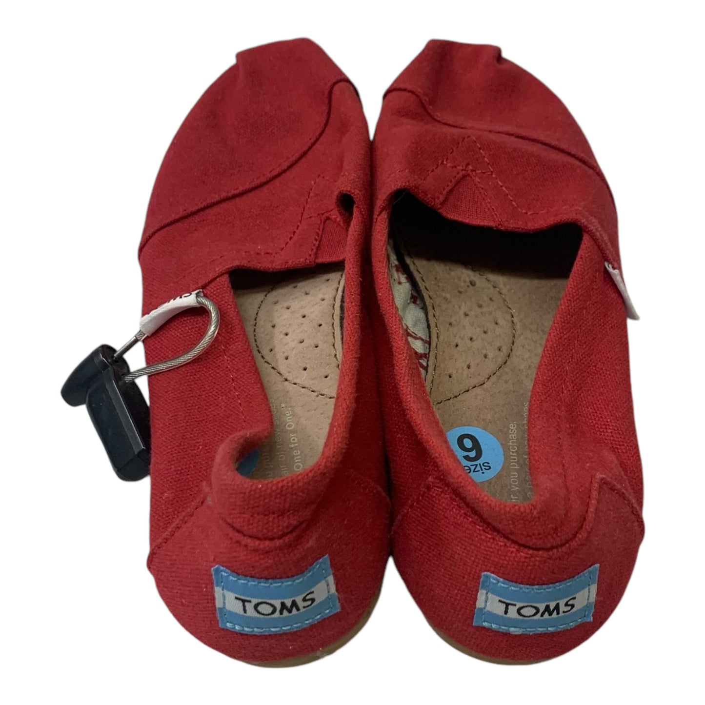 Shoes Flats By Toms In Red, Size: 6