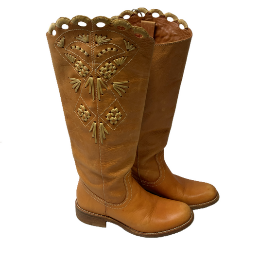 Brown  Boots Western By Bcbgmaxazria  Size: 5