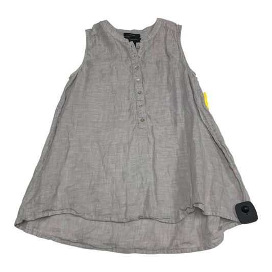 Top Sleeveless By Tahari By Arthur Levine In Grey, Size: Xl