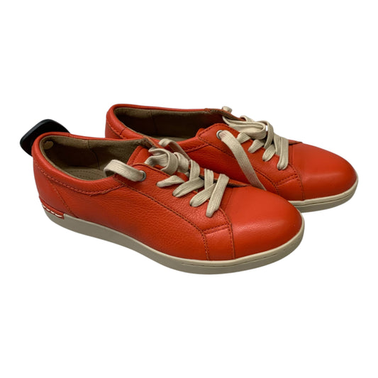 Shoes Sneakers By Clarks In Red, Size: 6.5