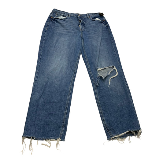 Jeans Straight By Old Navy In Blue Denim, Size: 14