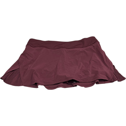 Athletic Skirt By Lululemon In Red, Size: L