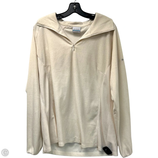Jacket Fleece By Columbia In Cream, Size: 1x