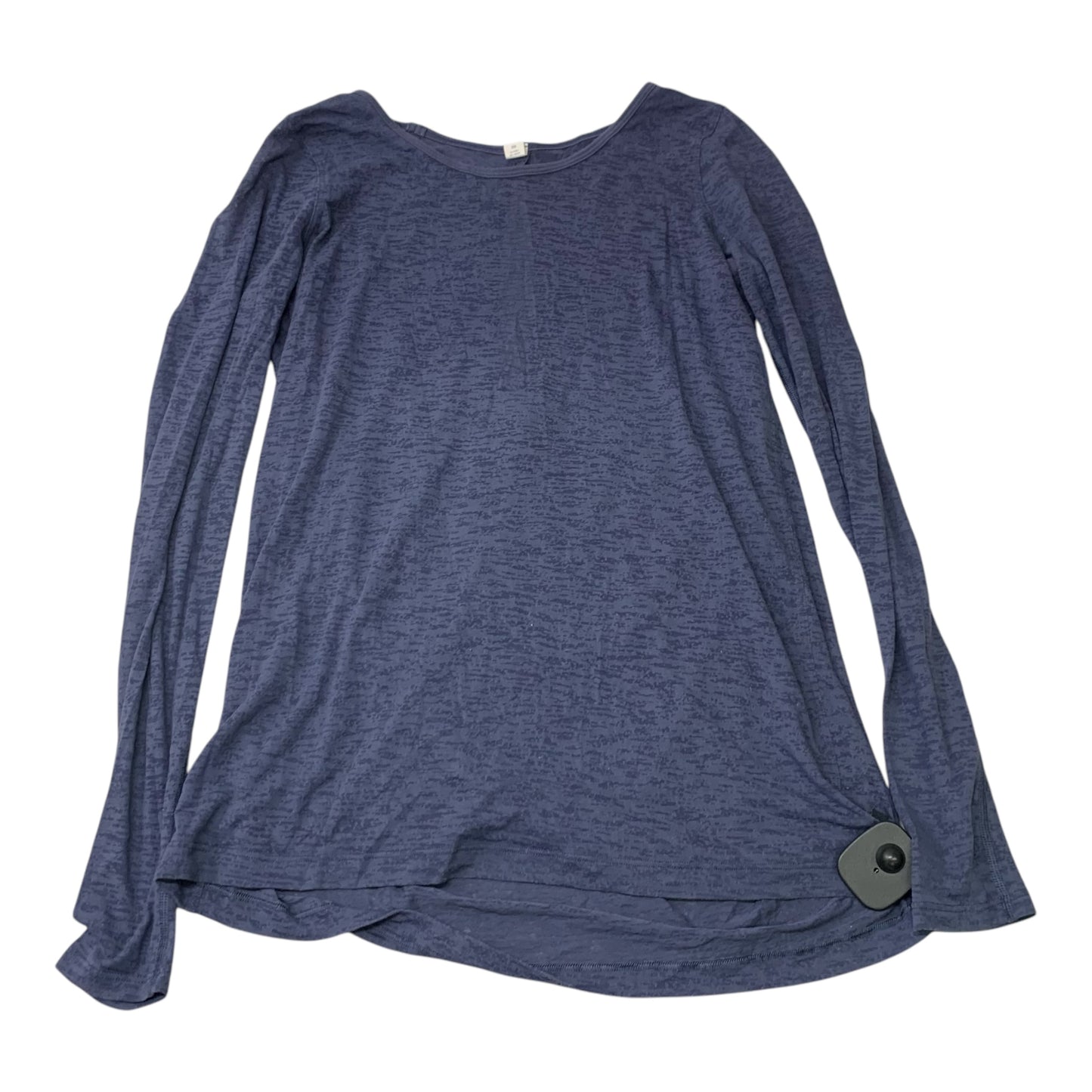 Athletic Top Long Sleeve Crewneck By Lululemon In Blue, Size: S