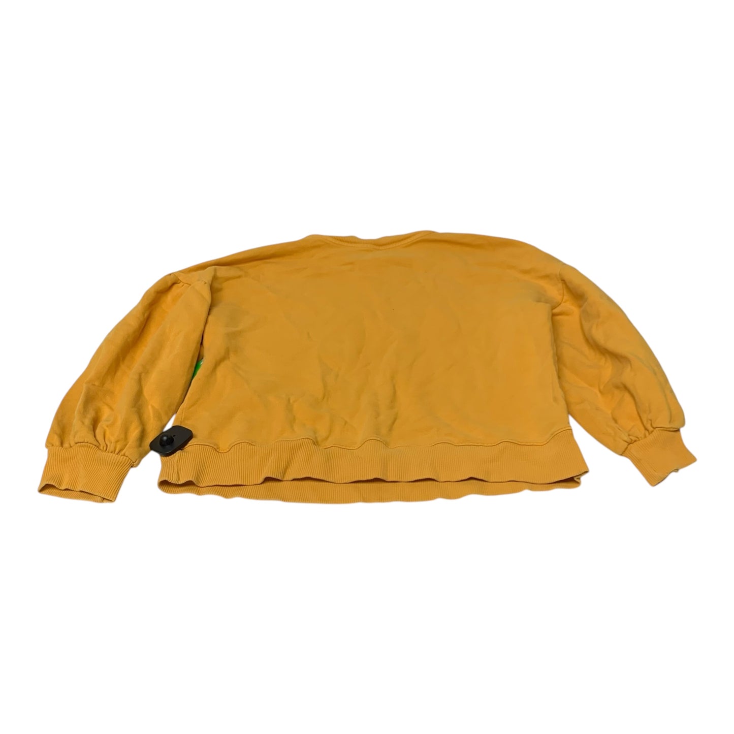 Sweatshirt Crewneck By Topshop In Yellow, Size: Xs