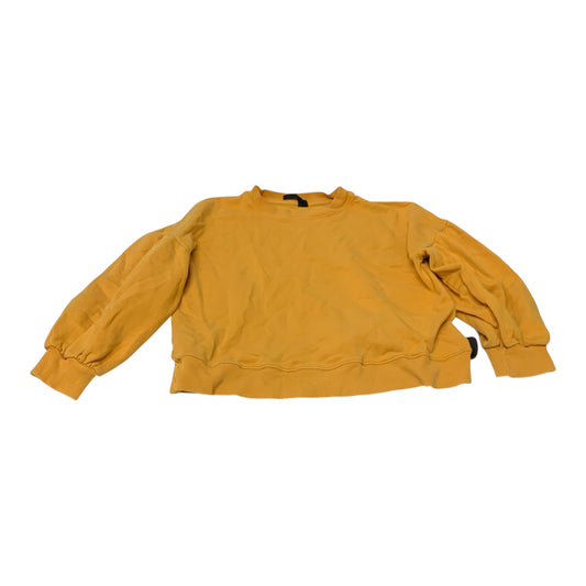 Sweatshirt Crewneck By Topshop In Yellow, Size: Xs