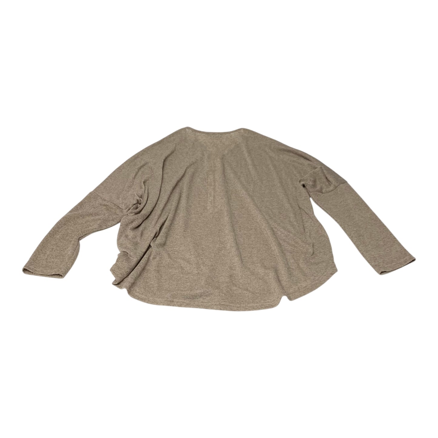 Top Long Sleeve By Joan Vass In Brown, Size: Xl