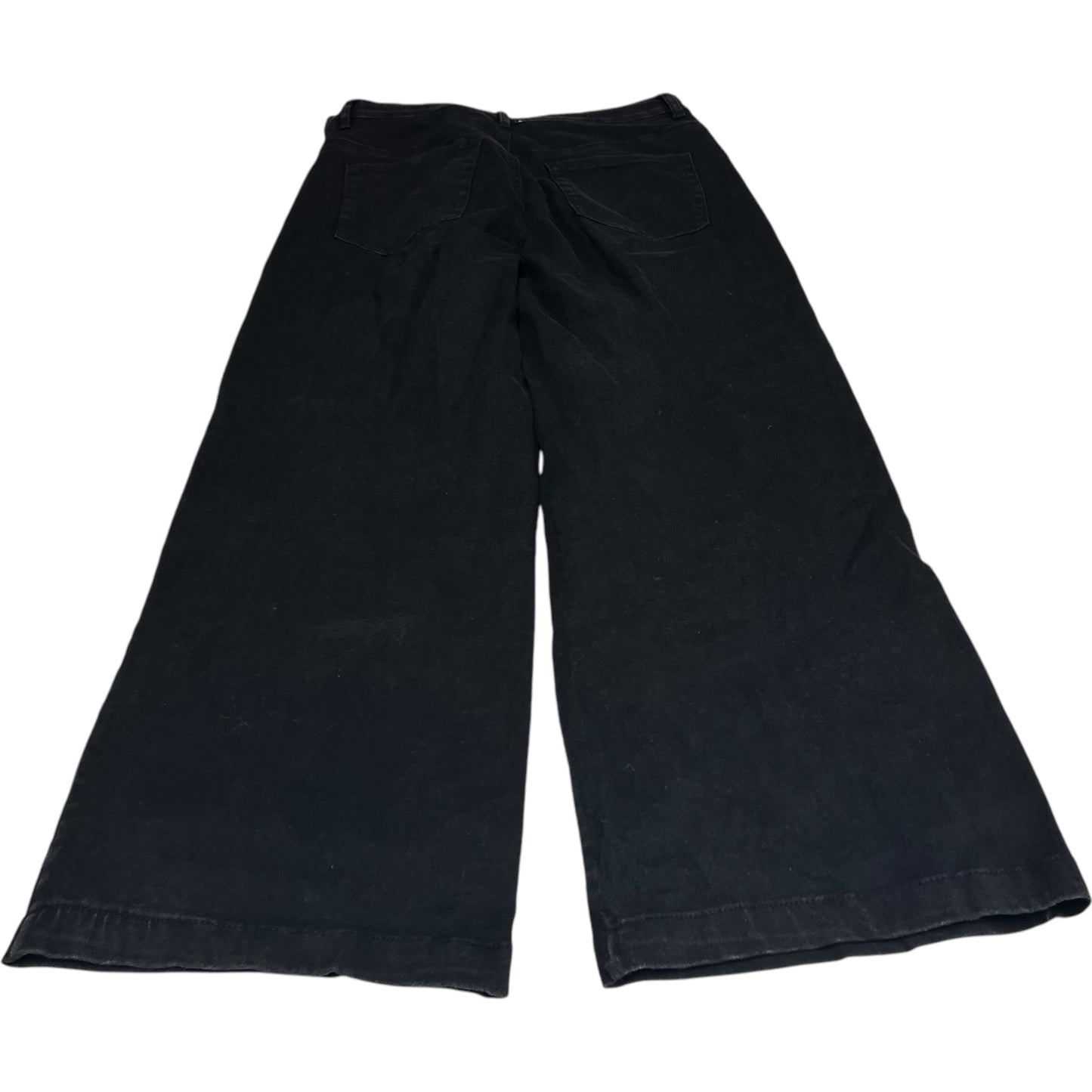 Jeans Wide Leg By Entro In Black Denim, Size: 12