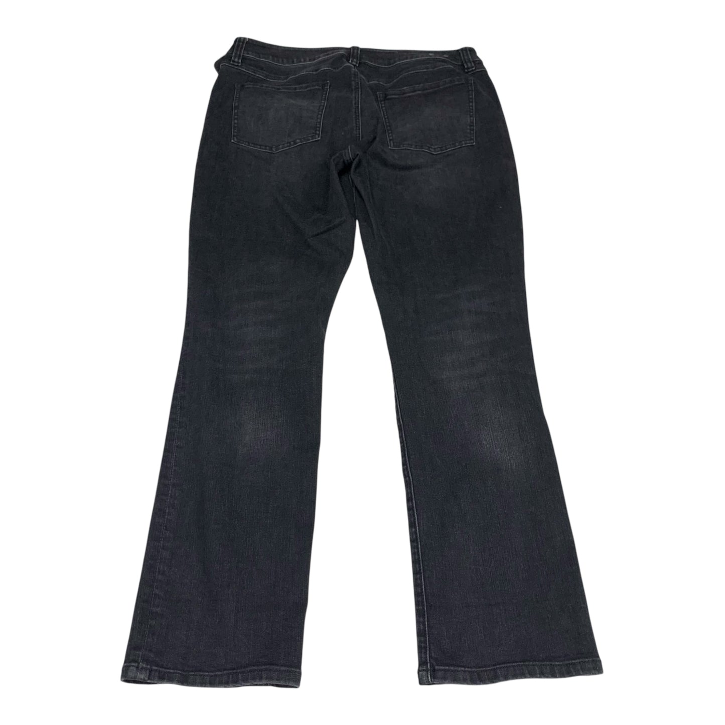 Jeans Straight By Cabi In Black Denim, Size: 12