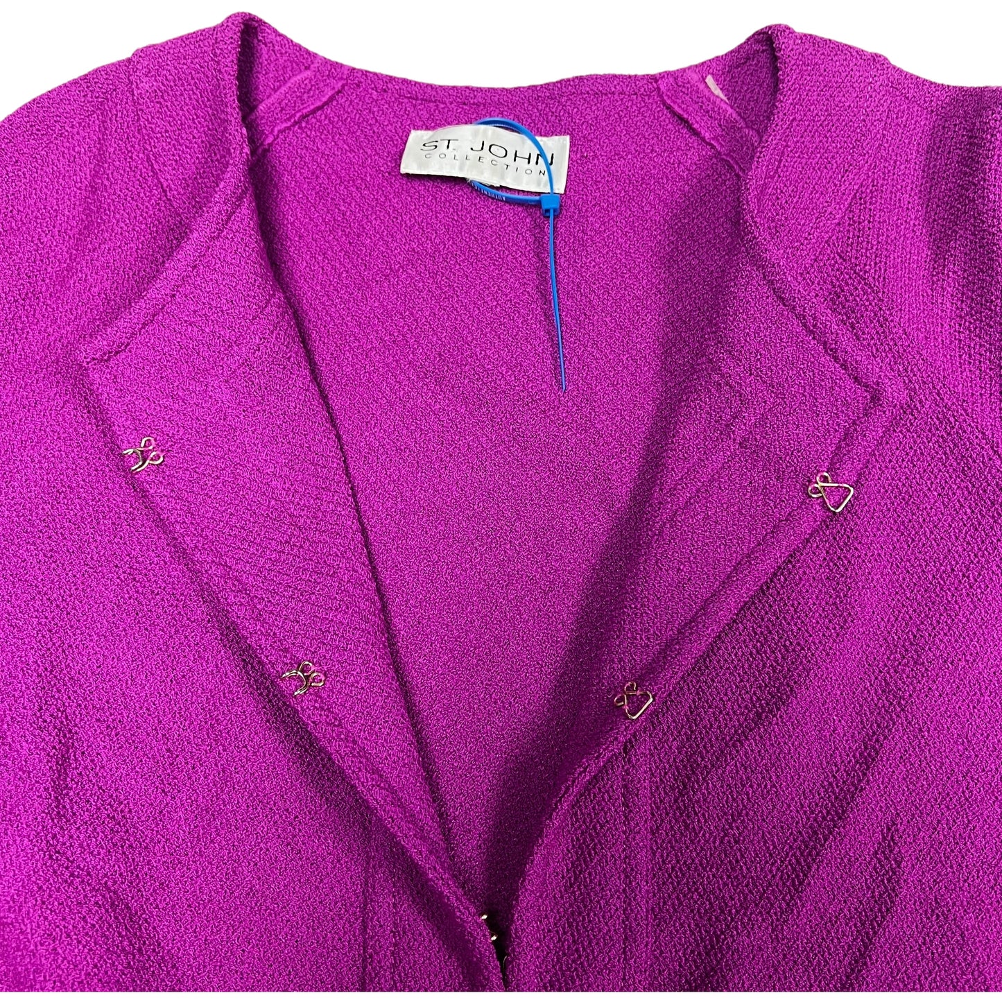 Cardigan Luxury Designer By St. John In Purple, Size: M