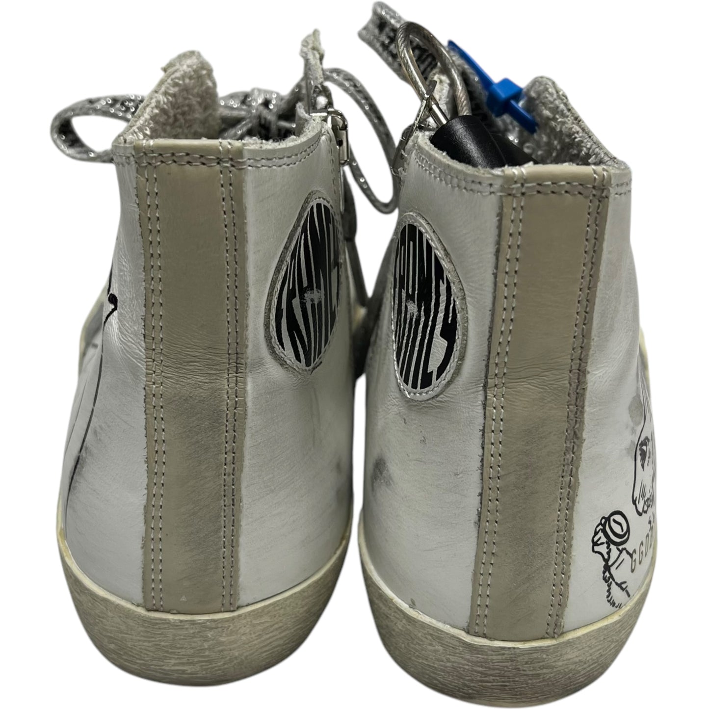 Shoes Luxury Designer By Golden Goose In White, Size: 7.5