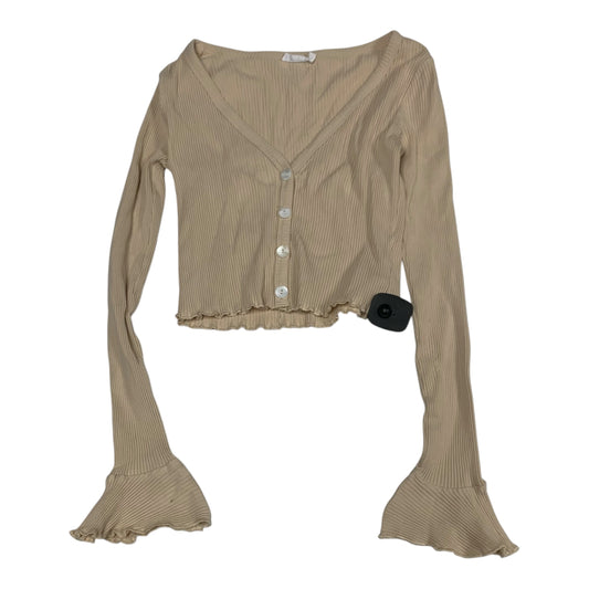 Top Long Sleeve By Girl and The Sea In Beige, Size: M