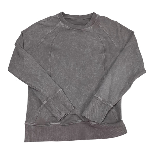 Sweatshirt Crewneck By Lululemon In Grey, Size: S