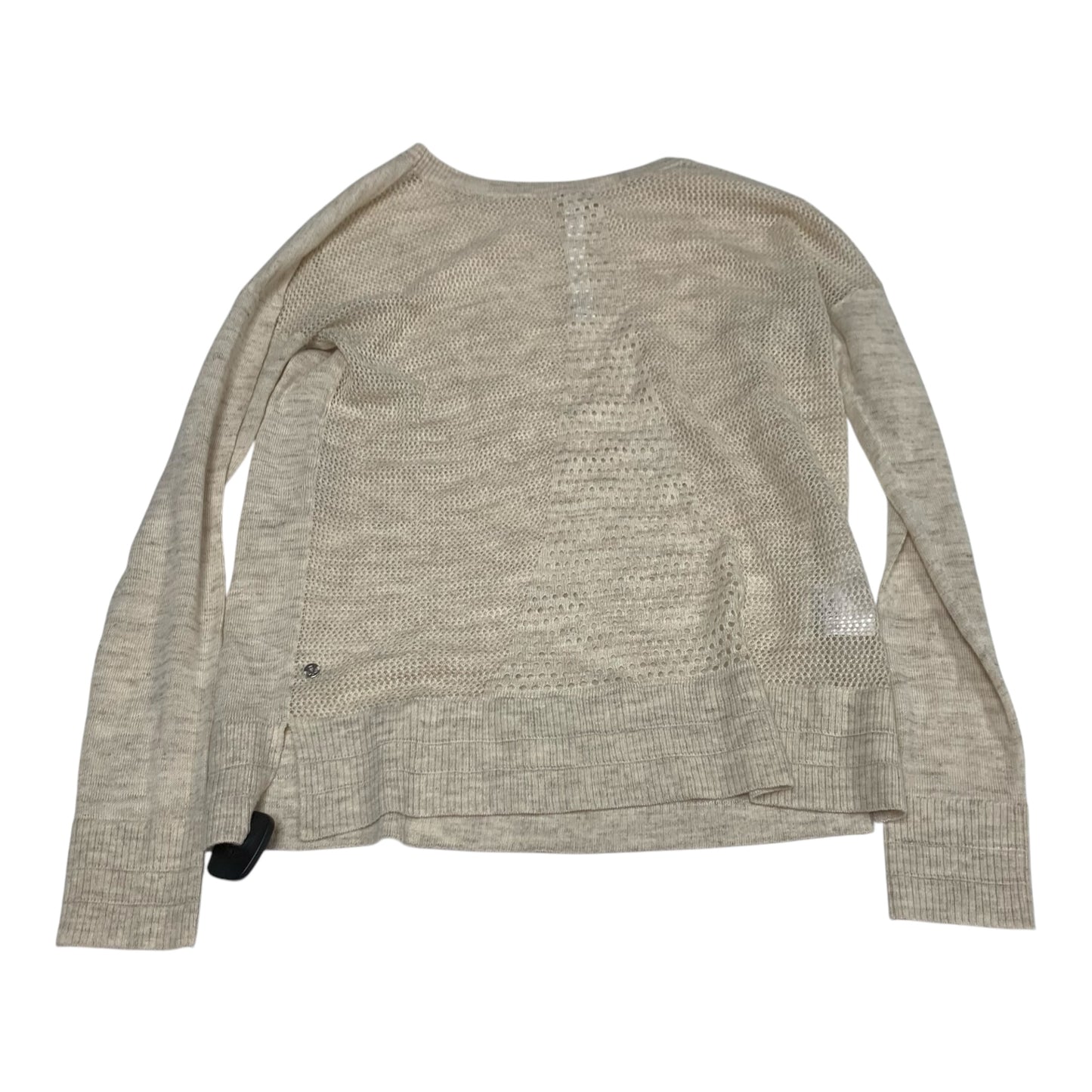 Top Long Sleeve By Lululemon In Beige, Size: Xs